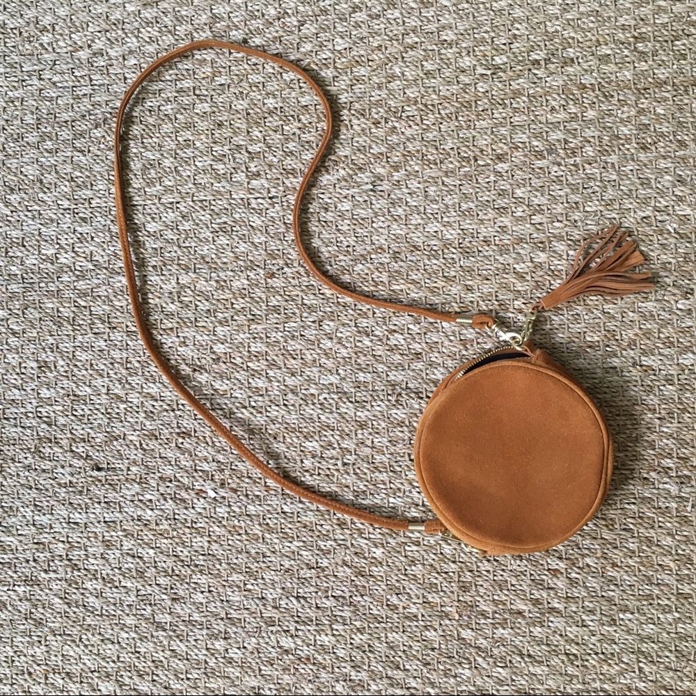Western Round Faux Suede bag